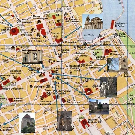 At Kalsa Quiet Flowered Terrace! Free Parking! Ideal For Remote Working! Palermo